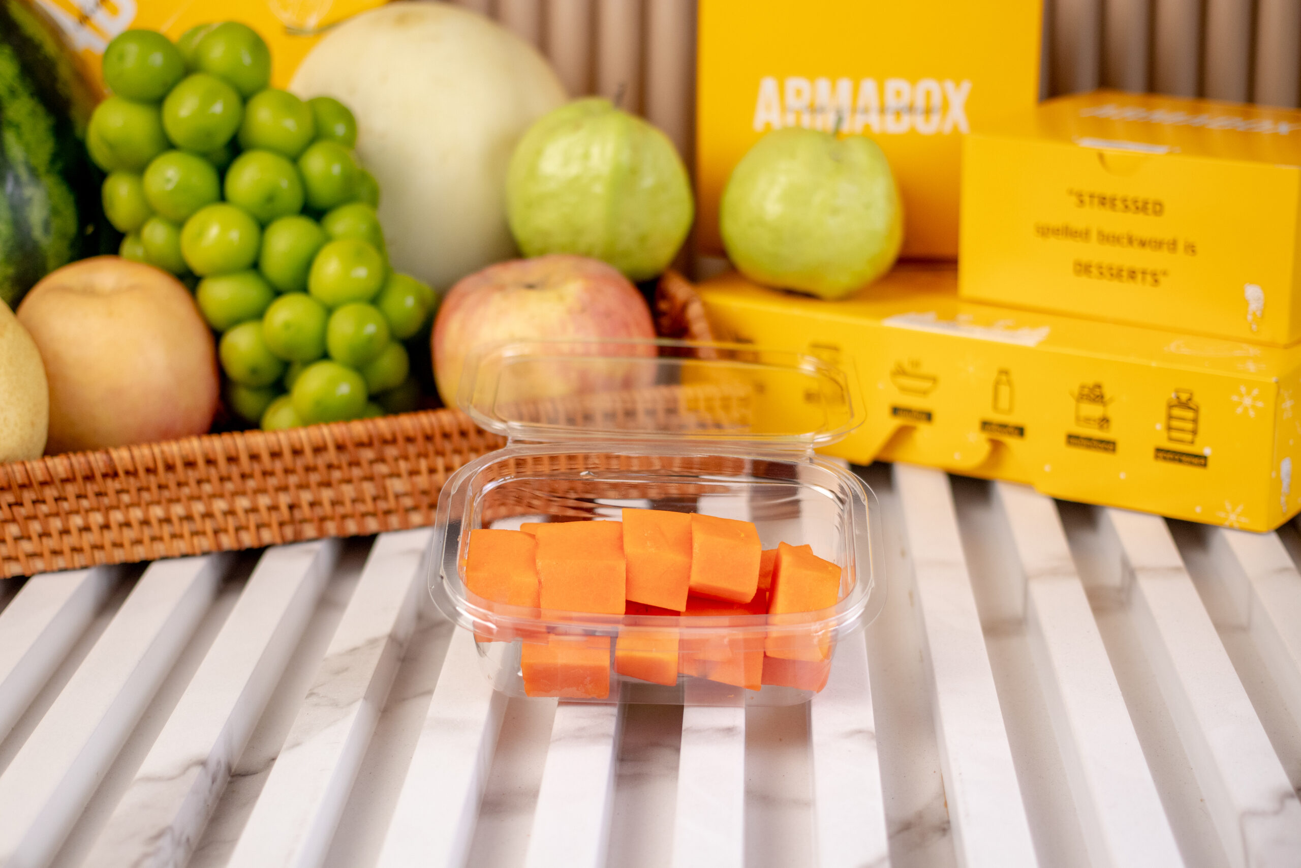 F-มะละกอ (กล่องใส)